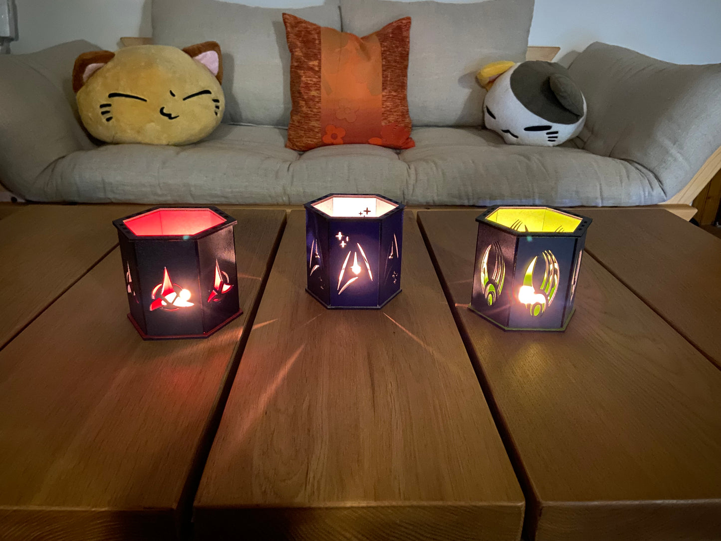 Star Trek Teelichter einzeln - Tischdeko - Geschenkidee